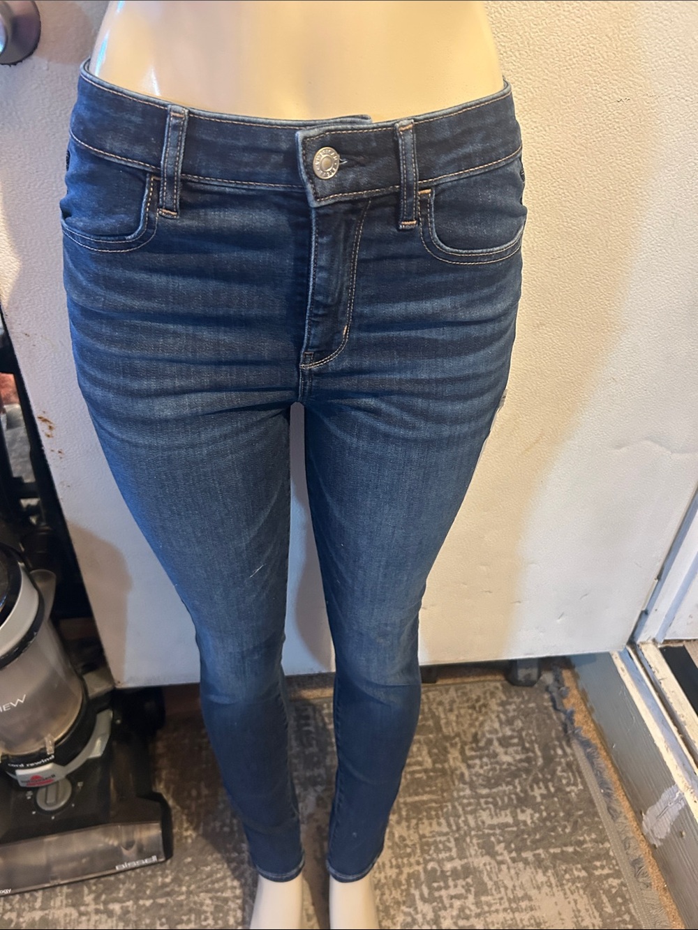American Eagle Outfitters Dark Indigo Skinny Jeans